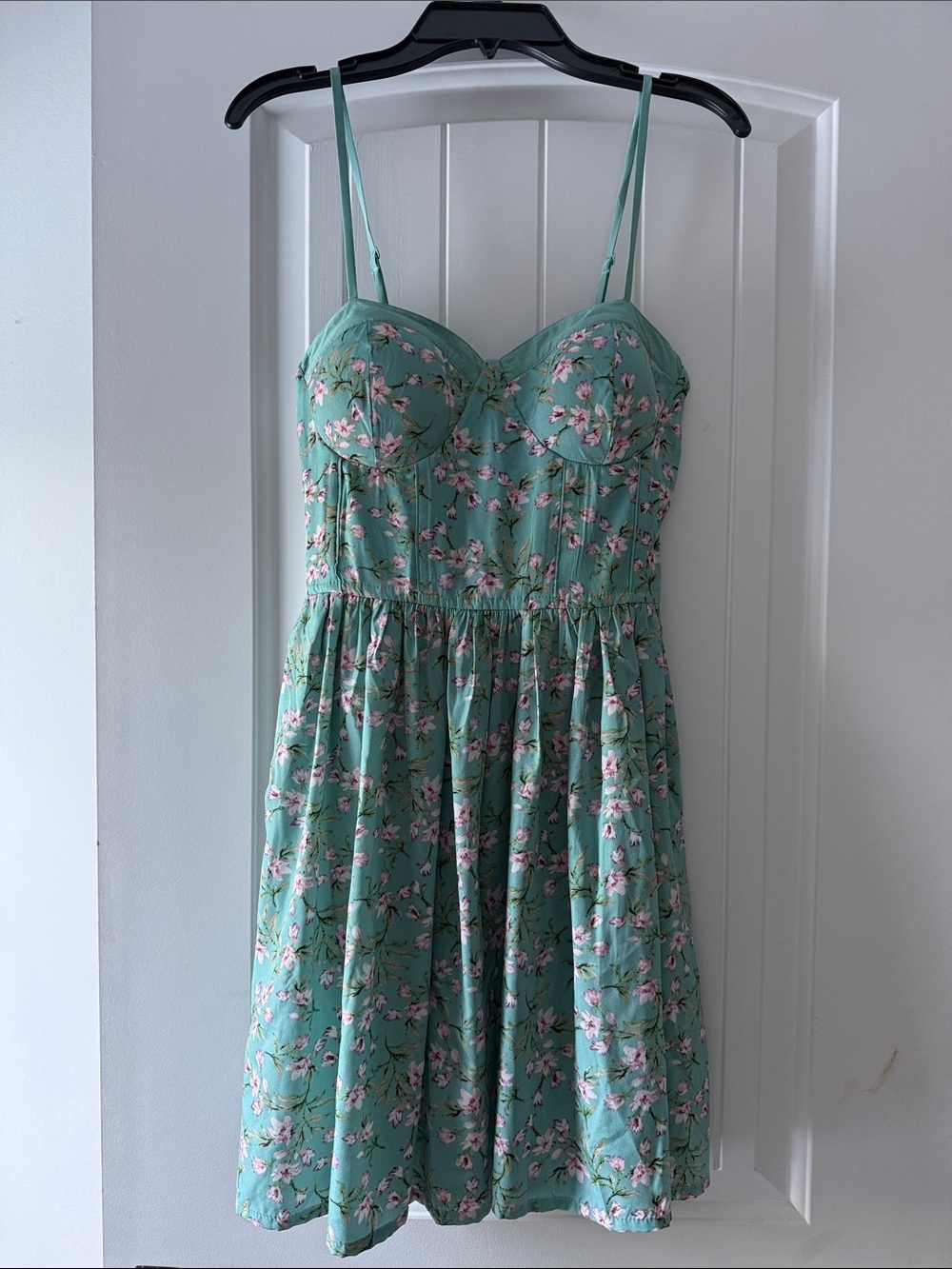 Floral Sweetheart Sundress - Mint Green